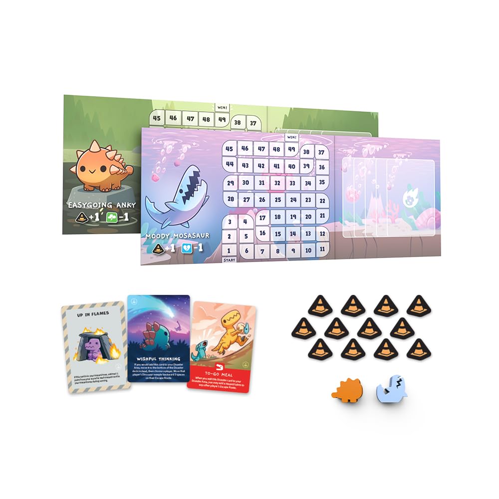 Happy Little Dinosaurs: Hazards Ahead Expansion – New Characters & Hazard Tokens