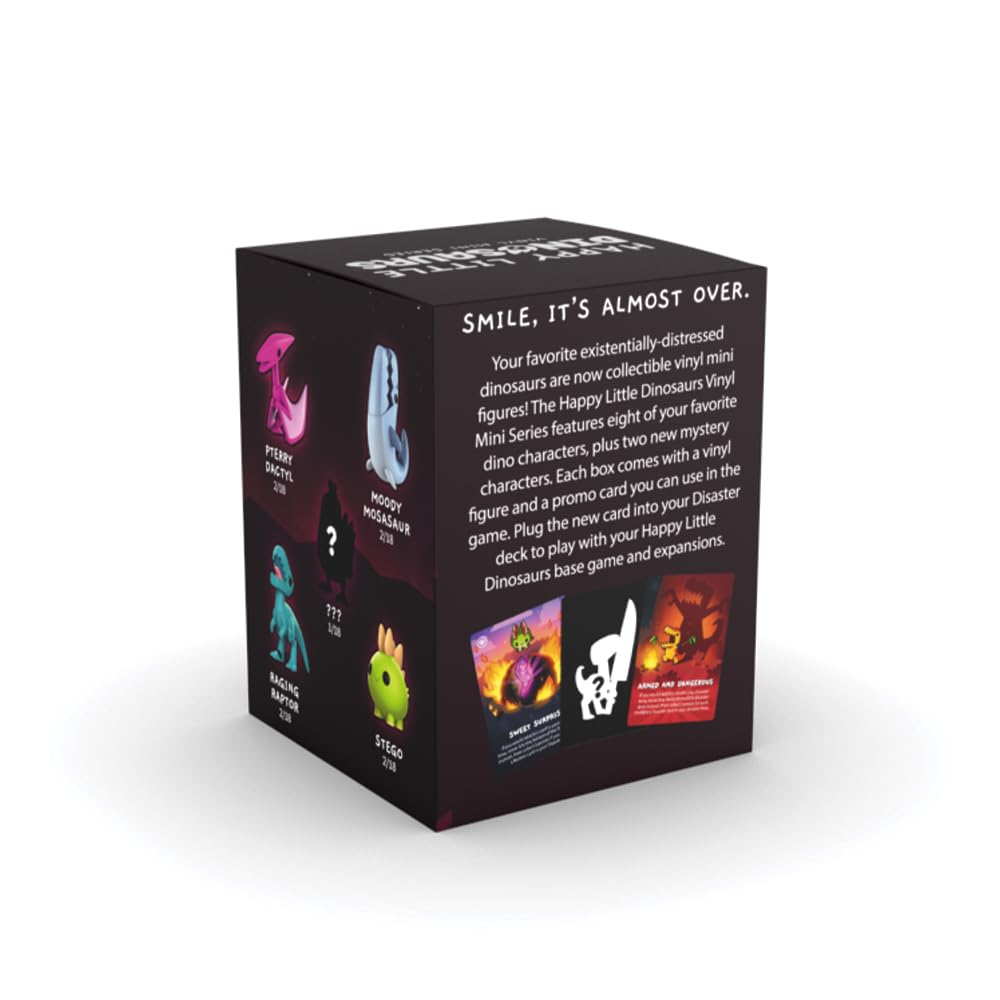 Happy Little Dinosaurs Vinyl Mini Mystery Box – Collectible Figure & Promo Card by Unstable Games