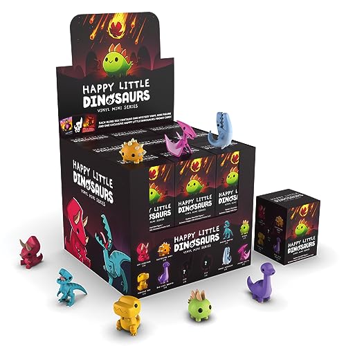 Happy Little Dinosaurs Vinyl Mini Mystery Box – Collectible Figure & Promo Card by Unstable Games
