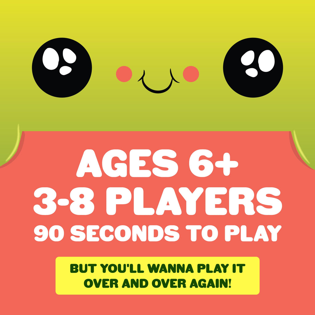Happy Salmon Card Game – Fast-Paced Party Game for 3-8 Players, Ages 6+