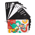 Happy Start High Contrast Baby Cards – Black & White Flashcards for Newborns, Water-Resistant, BPA-Free, Bilingual, Award-Winning