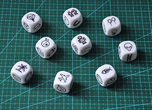 Happy Story 9 Cubes Bundle – Storytelling Dice Game with Iron Box Storage for Kids & Adults