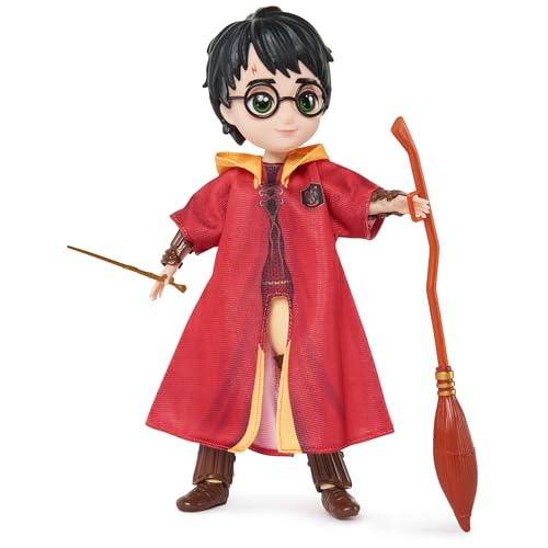 Harry Potter 8-Inch Quidditch Doll Gift Set – 11 Pieces with Robe & Accessories