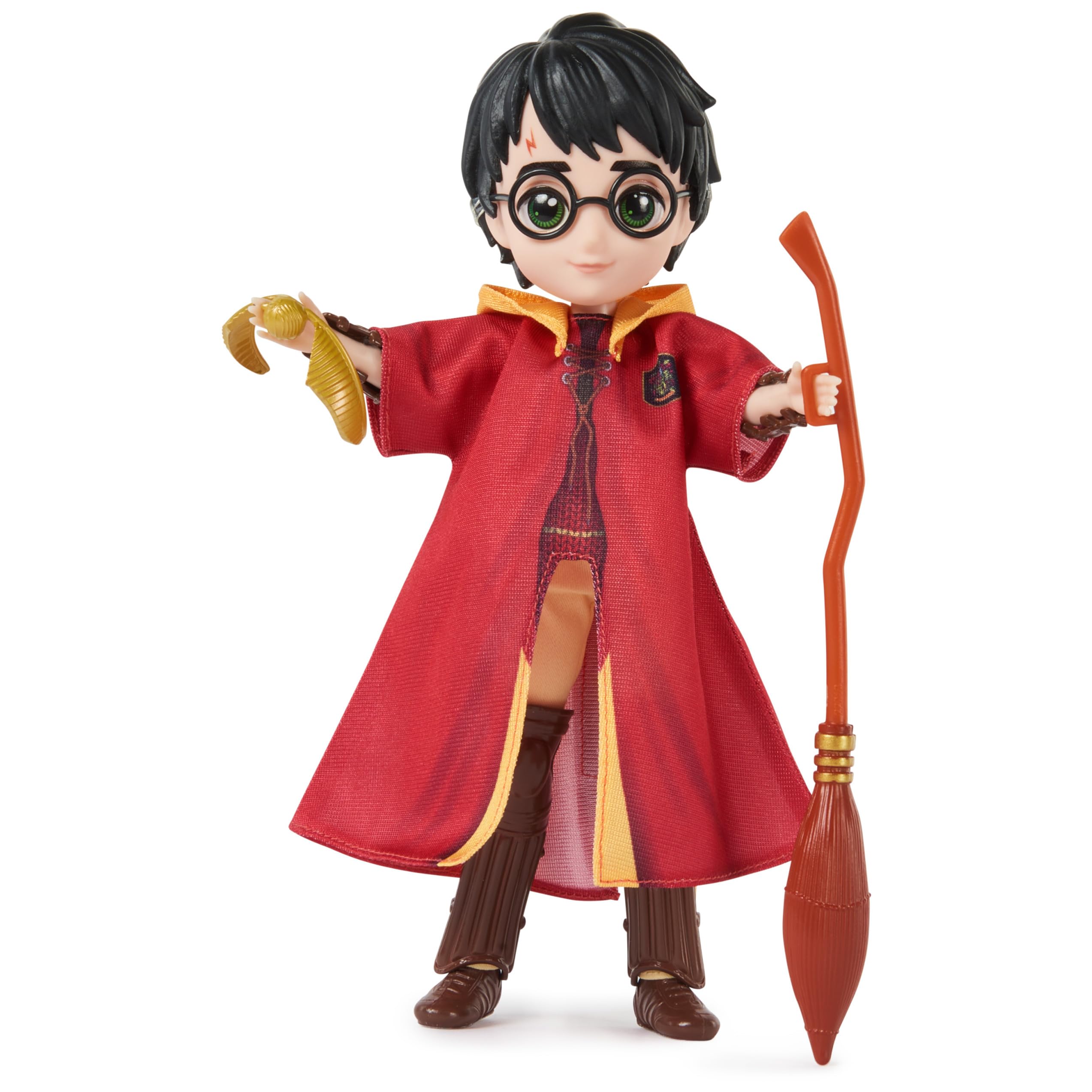 Harry Potter 8-Inch Quidditch Doll Gift Set – 11 Pieces with Robe & Accessories