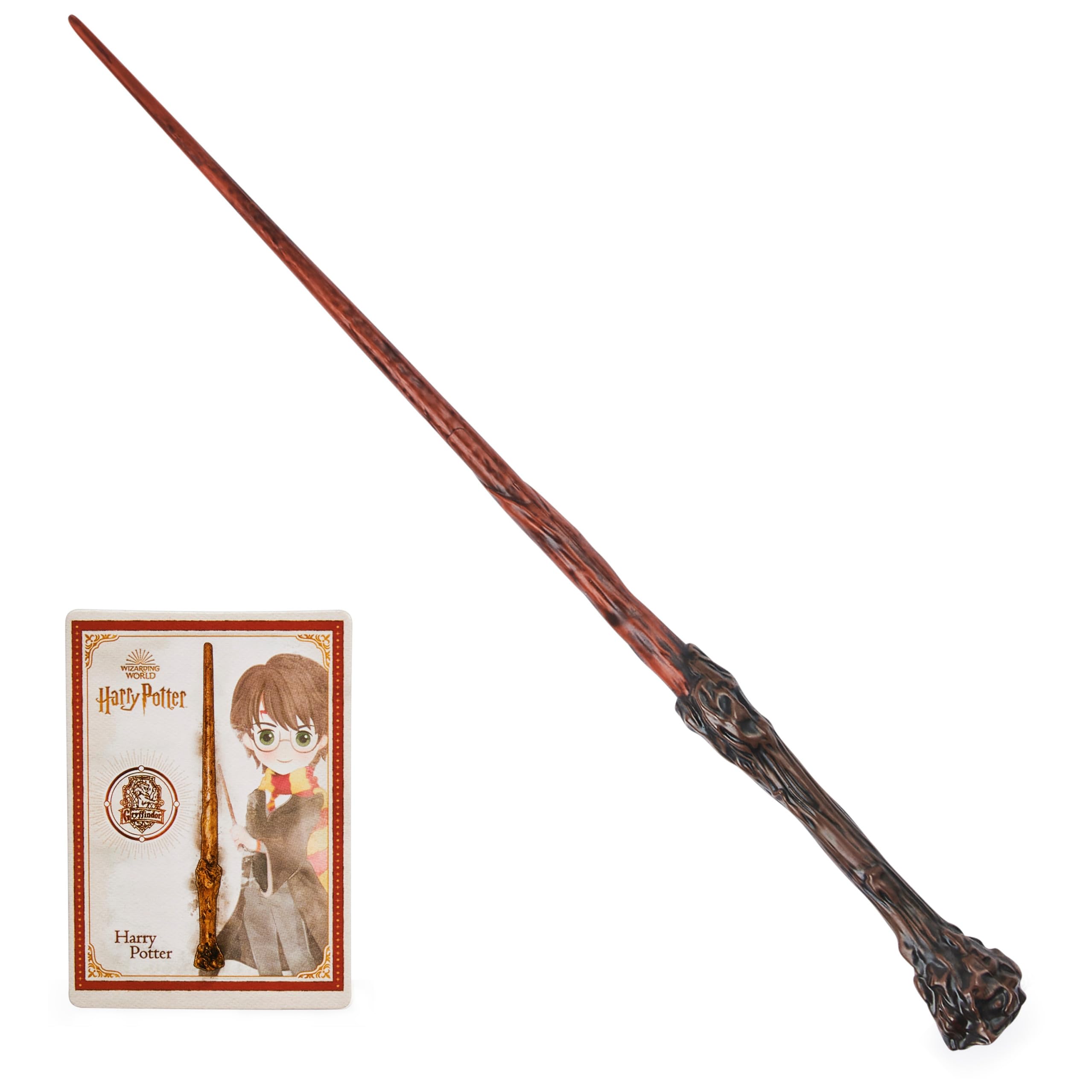 Harry Potter Spellbinding Wand – 12-Inch Official Replica with Aguamenti Spell Card for Kids Age 6+