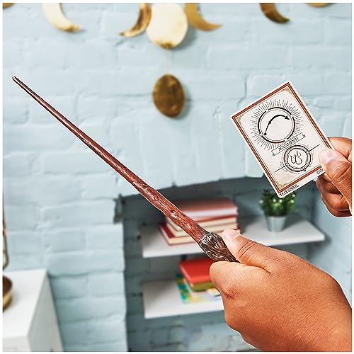 Harry Potter Spellbinding Wand – 12-Inch Official Replica with Aguamenti Spell Card for Kids Age 6+