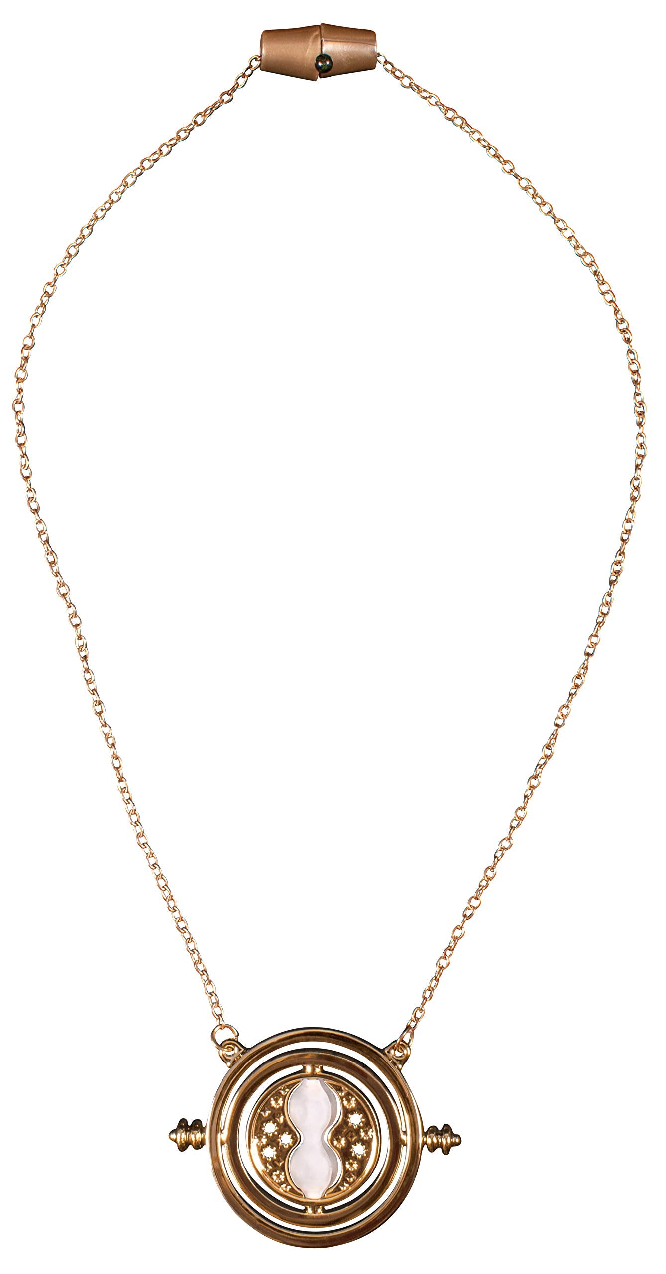 Harry Potter Time Turner Necklace – Officially Licensed Hermione Granger Costume Accessory with Spinning Pendant