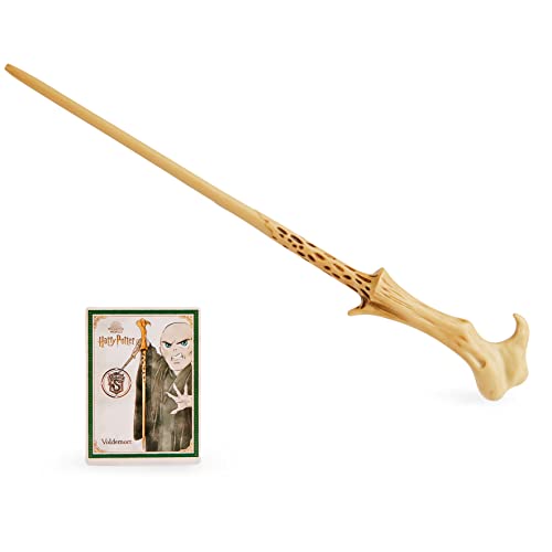 Harry Potter Voldemort Spellbinding Wand – 12-inch Replica with Weighted Base and Morsmordre Spell Card