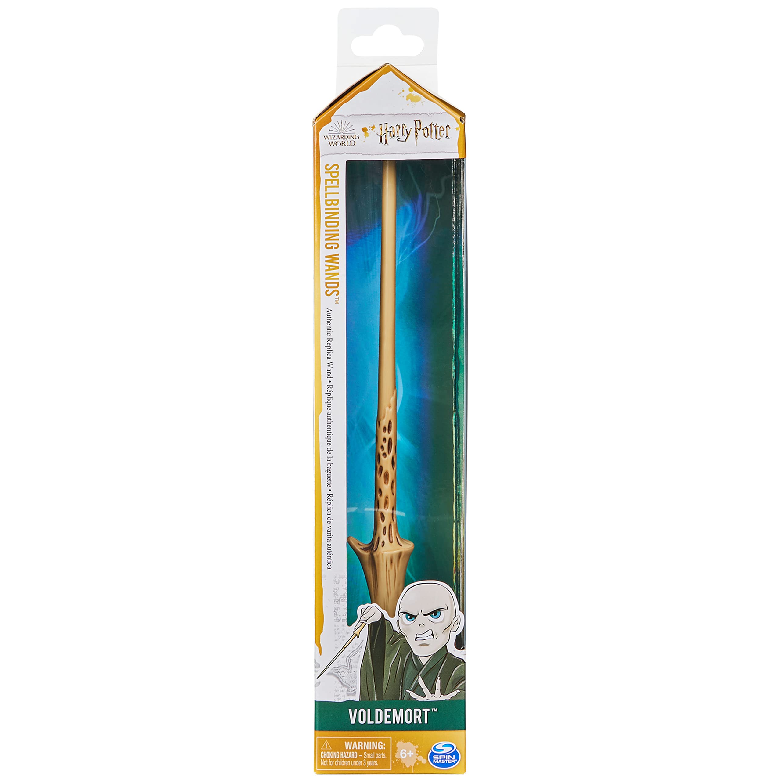 Harry Potter Voldemort Spellbinding Wand – 12-inch Replica with Weighted Base and Morsmordre Spell Card