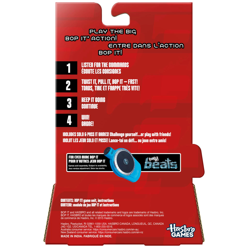 Hasbro Gaming Bop It! Micro Series – Compact Electronic Game for Party Play, Ages 8+
