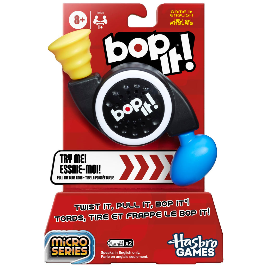 Hasbro Gaming Bop It! Micro Series – Compact Electronic Game for Party Play, Ages 8+