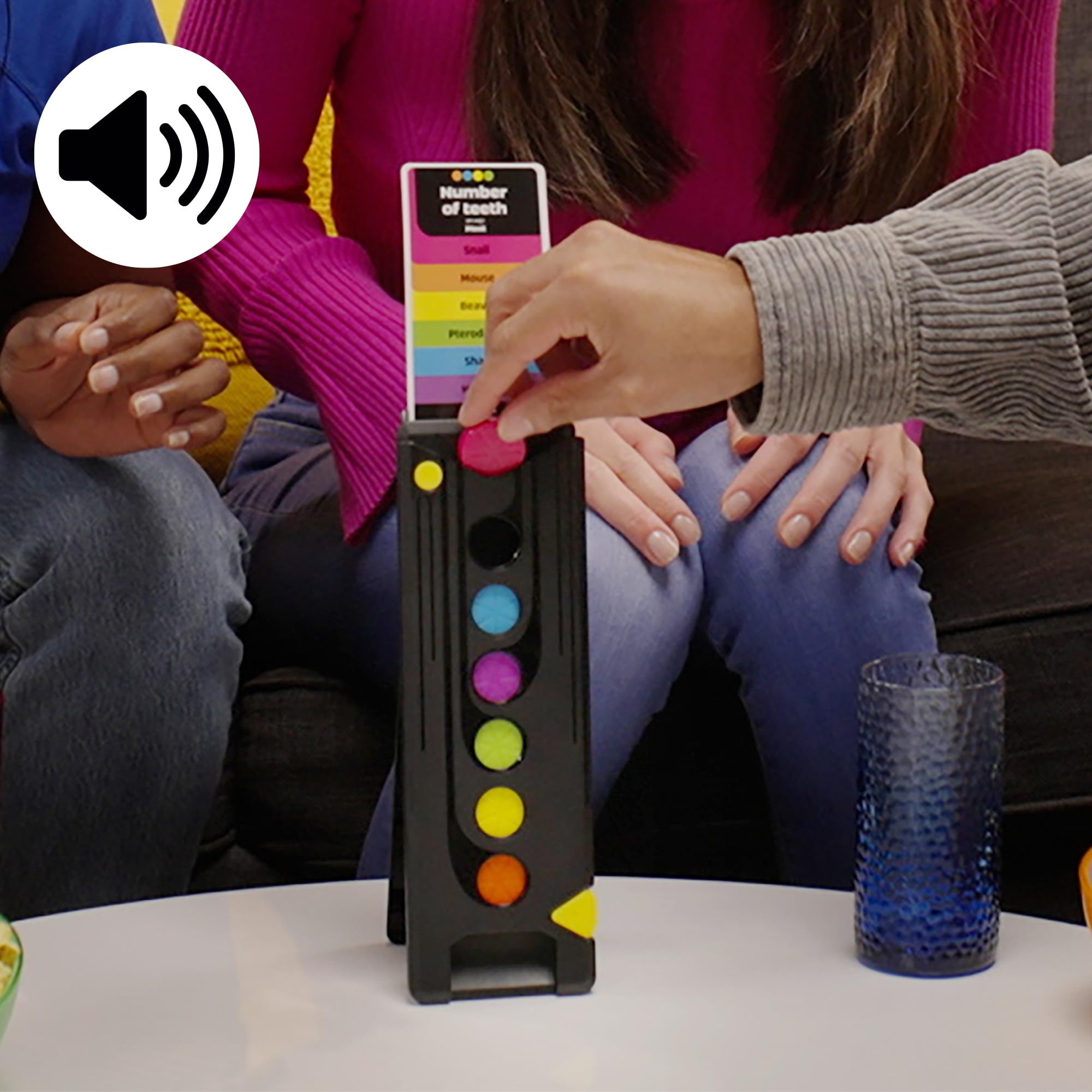 Hasbro Gaming Drop Trivia: Electronic Party Game with Voice & Sound Effects | Ages 13+ | 2 or More Players | 15-Minute Game