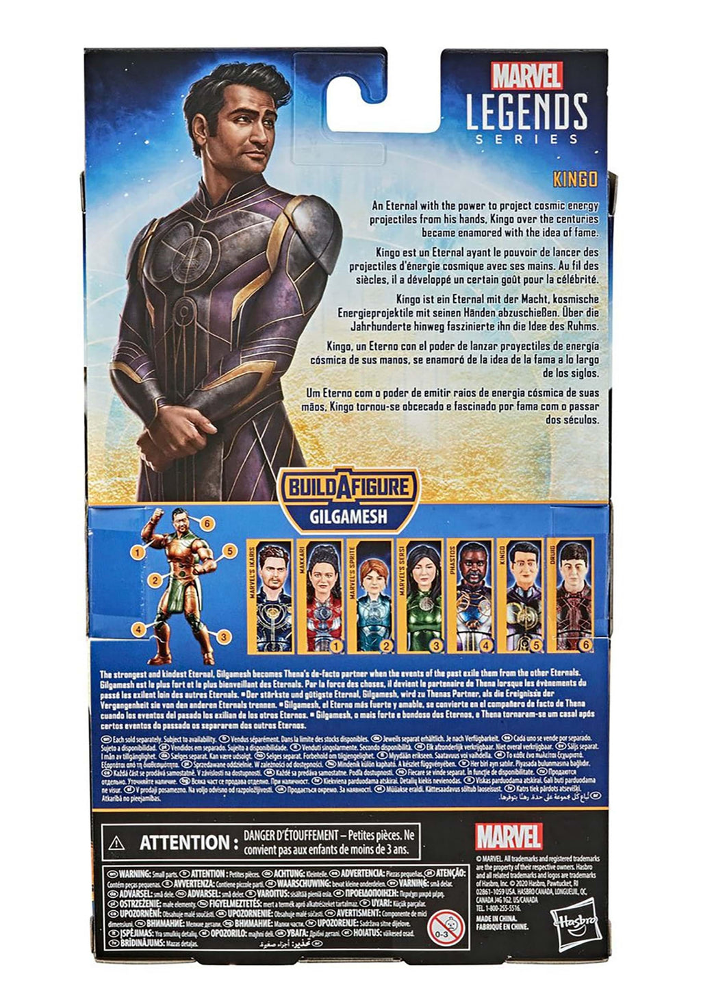 Hasbro Marvel Legends Series The Eternals Kingo 6-Inch Action Figure with 4 Accessories