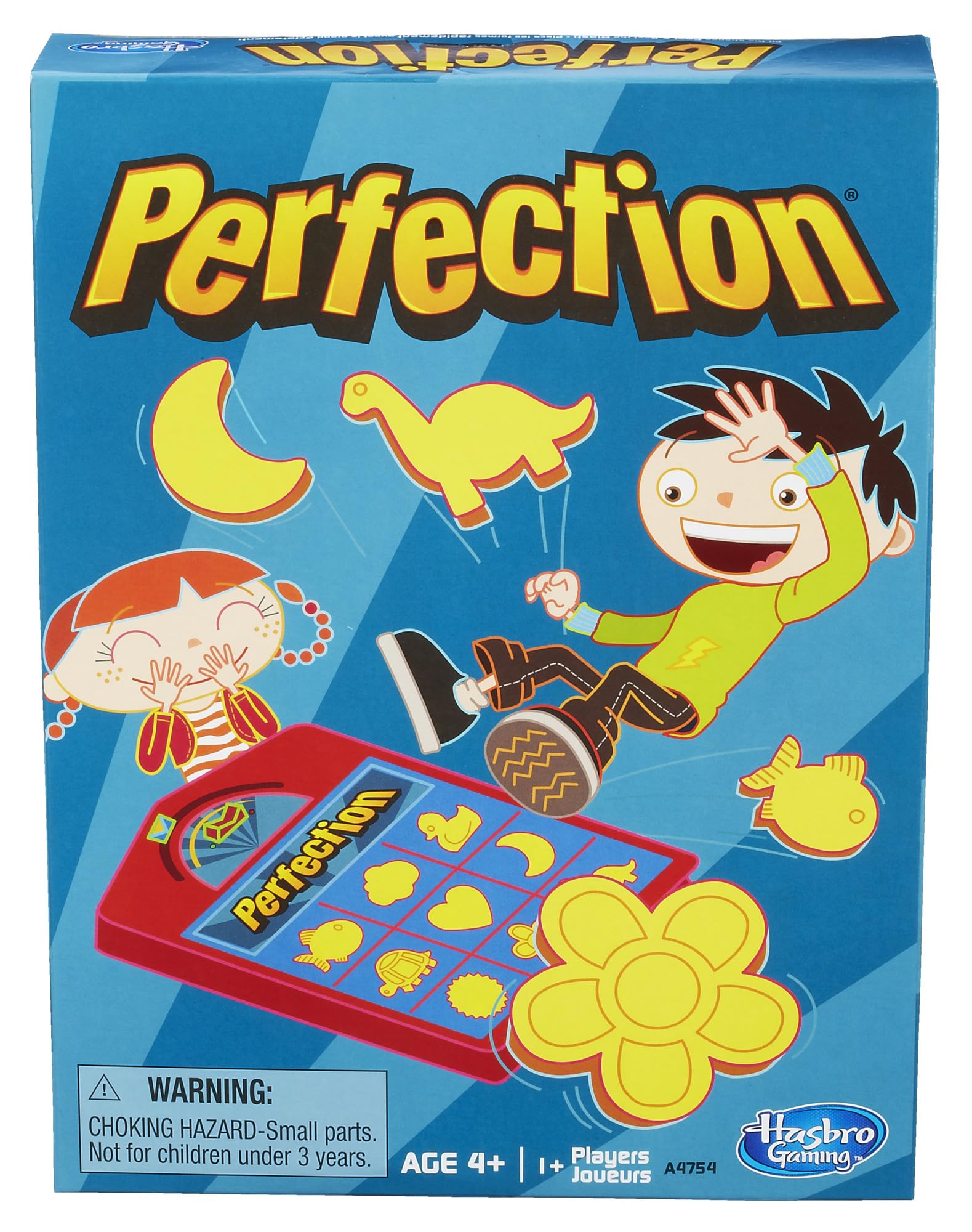 Hasbro Perfection Shape-Matching Game for Kids - Beat the Clock & Avoid the Pop! Ages 4+