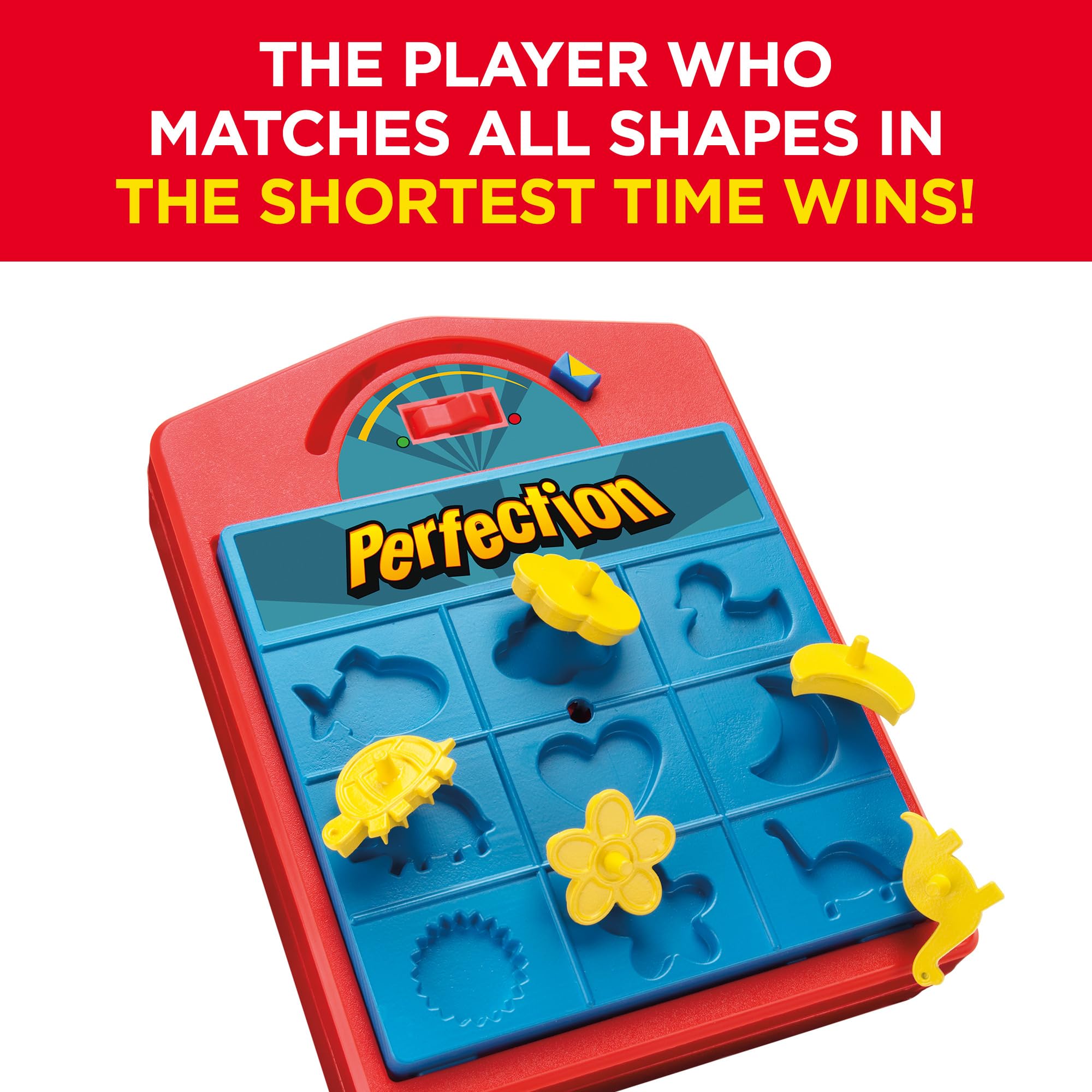 Hasbro Perfection Shape-Matching Game for Kids - Beat the Clock & Avoid the Pop! Ages 4+