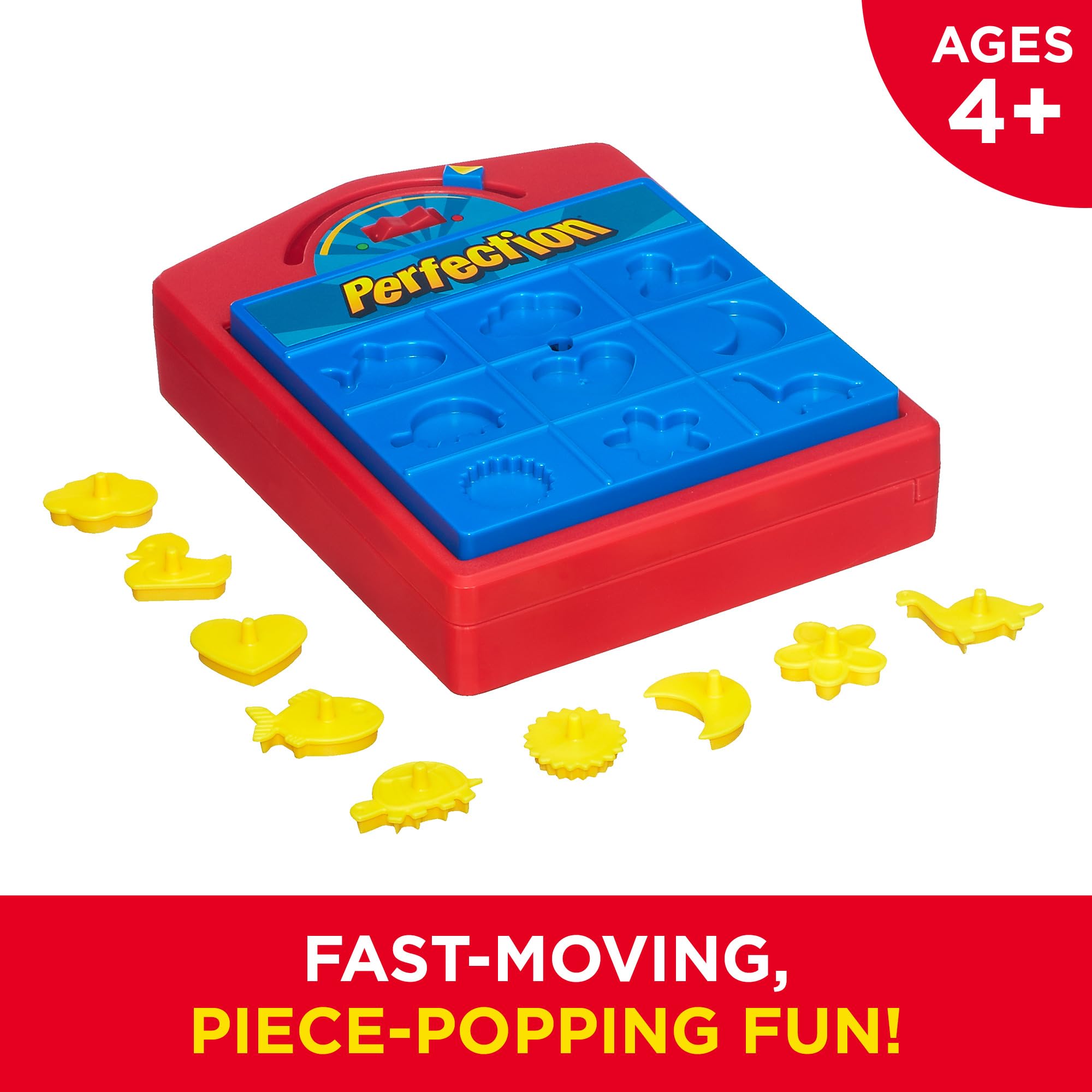 Hasbro Perfection Shape-Matching Game for Kids - Beat the Clock & Avoid the Pop! Ages 4+