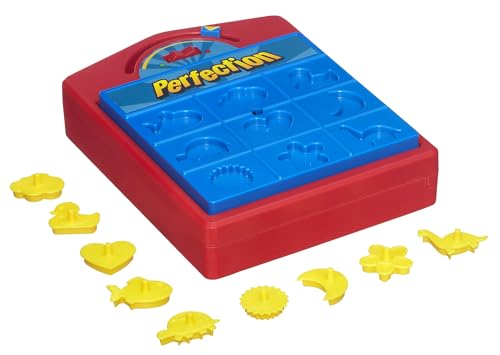 Hasbro Perfection Shape-Matching Game for Kids - Beat the Clock & Avoid the Pop! Ages 4+