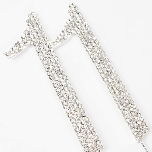 Hatcher lee Bling Crystal Rhinestone '11' Birthday Cake Topper – Silver Keepsake for 11th Party