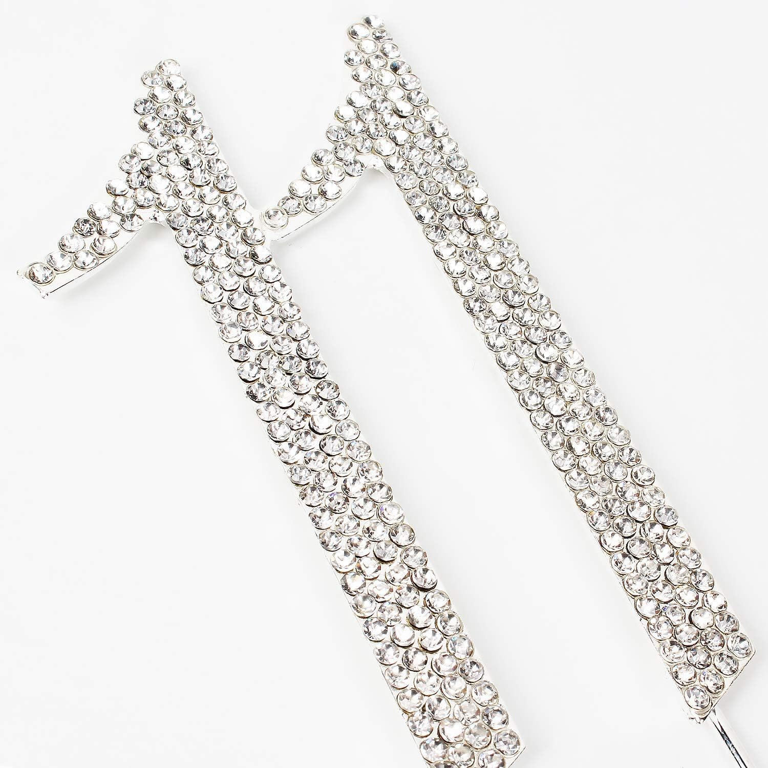 Hatcher lee Bling Crystal Rhinestone '11' Birthday Cake Topper – Silver Keepsake for 11th Party