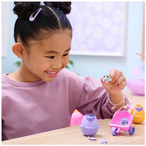 Hatchimals Alive Hatch N’ Stroll Playset – 2 Self-Hatching Eggs with Stroller Toy for Ages 3+