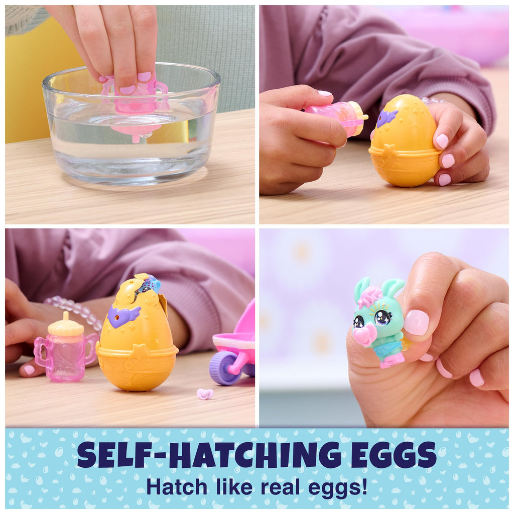 Hatchimals Alive Hatch N’ Stroll Playset – 2 Self-Hatching Eggs with Stroller Toy for Ages 3+