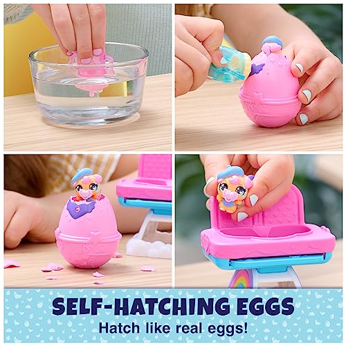 Hatchimals Alive Hungry Hatchimals Playset - Self-Hatching Eggs with Highchair and 2 Mini Figures