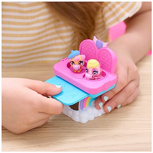 Hatchimals Alive Hungry Hatchimals Playset - Self-Hatching Eggs with Highchair and 2 Mini Figures