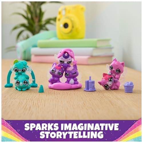 Hatchimals Alive Rainbow Splash Fizzy Color Surprise – Unbox Twins or Triplets from a Color-Changing Egg