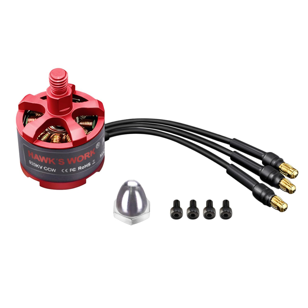 HAWK'S WORK 2212 920KV Brushless Motor for RC Airplanes and DIY Drones (2-4S, CCW)