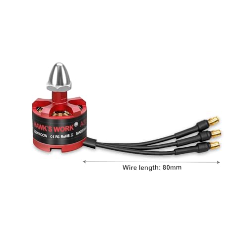 HAWK'S WORK 2212 920KV Brushless Motor for RC Airplanes and DIY Drones (2-4S, CCW)