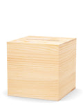 HCHANGEN Natural Wood Piggy Bank – 4.72-Inch Savings Box for Adults & Kids, Cannot Be Opened Without Destroying
