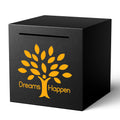 HCHANGEN Stainless Steel Piggy Bank - Must Break to Open - 4.72" Black - Dreams Happen