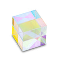 HDCRYSTALGIFTS 25mm Optical Glass X-Cube Prism – RGB Dispersion, Spectrum, Photography Props