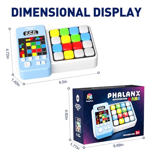 HDPERMNO Interactive Puzzle Game for Kids 8-13, Bright Blue - 3 Modes, 300+ Challenges