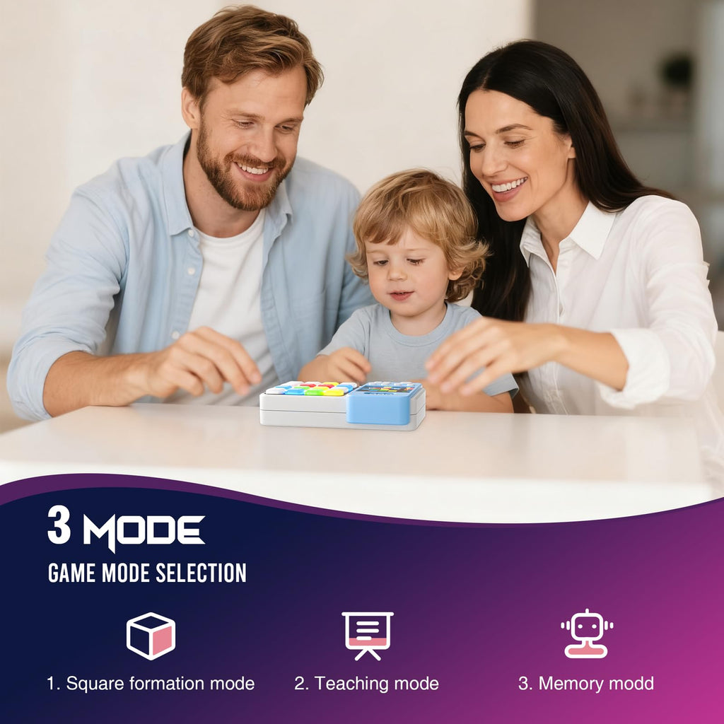HDPERMNO Interactive Puzzle Game for Kids 8-13, Bright Blue - 3 Modes, 300+ Challenges