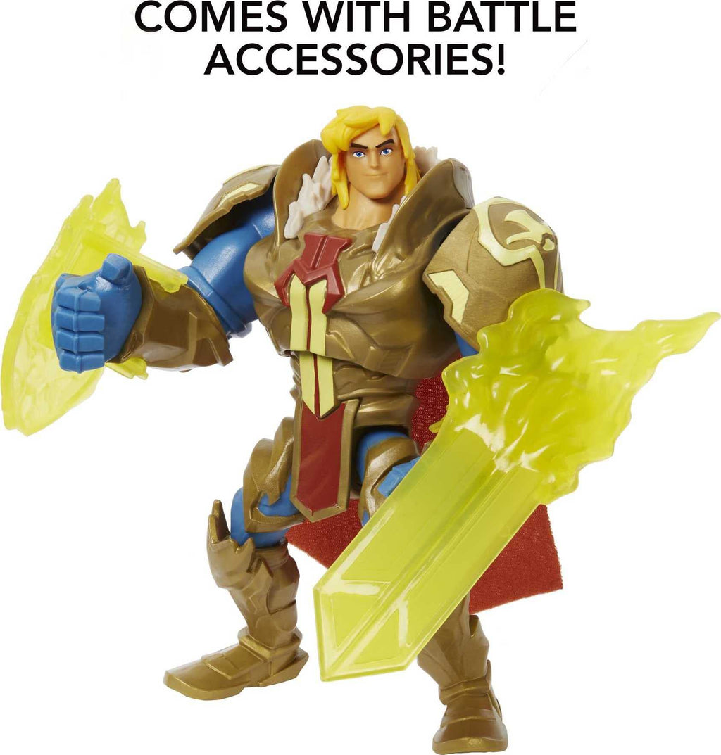 He-Man Grayskull Armor Action Figure – 5.5-in Power Attack, Shield & Weapon, Ages 4+