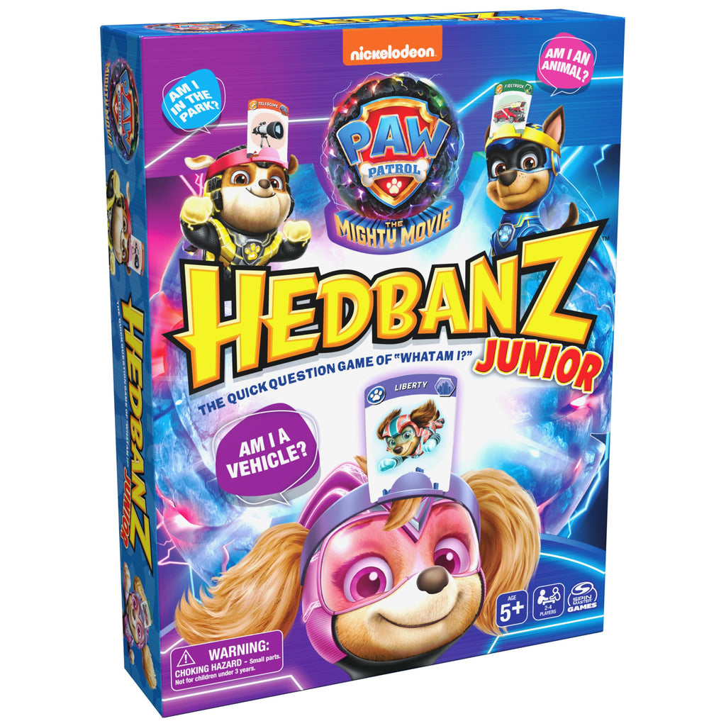 Hedbanz Junior PAW Patrol The Mighty Movie Game - Family Guessing Game for Kids Ages 5+