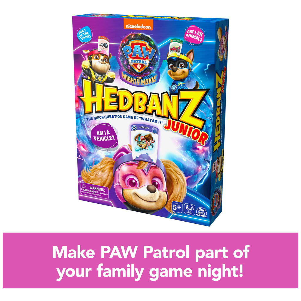 Hedbanz Junior PAW Patrol The Mighty Movie Game - Family Guessing Game for Kids Ages 5+