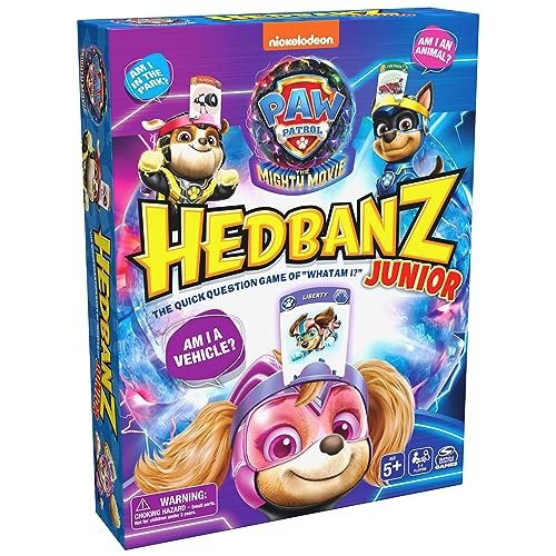 Hedbanz Junior PAW Patrol The Mighty Movie Game - Family Guessing Game for Kids Ages 5+