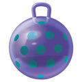 Hedstrom 15-Inch Metallic Purple Polka Dot Hopper Ball, Indoor Outdoor Bouncing Toy