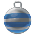 Hedstrom 15-Inch Metallic Silver Striped Hopper Ball for Active Kids
