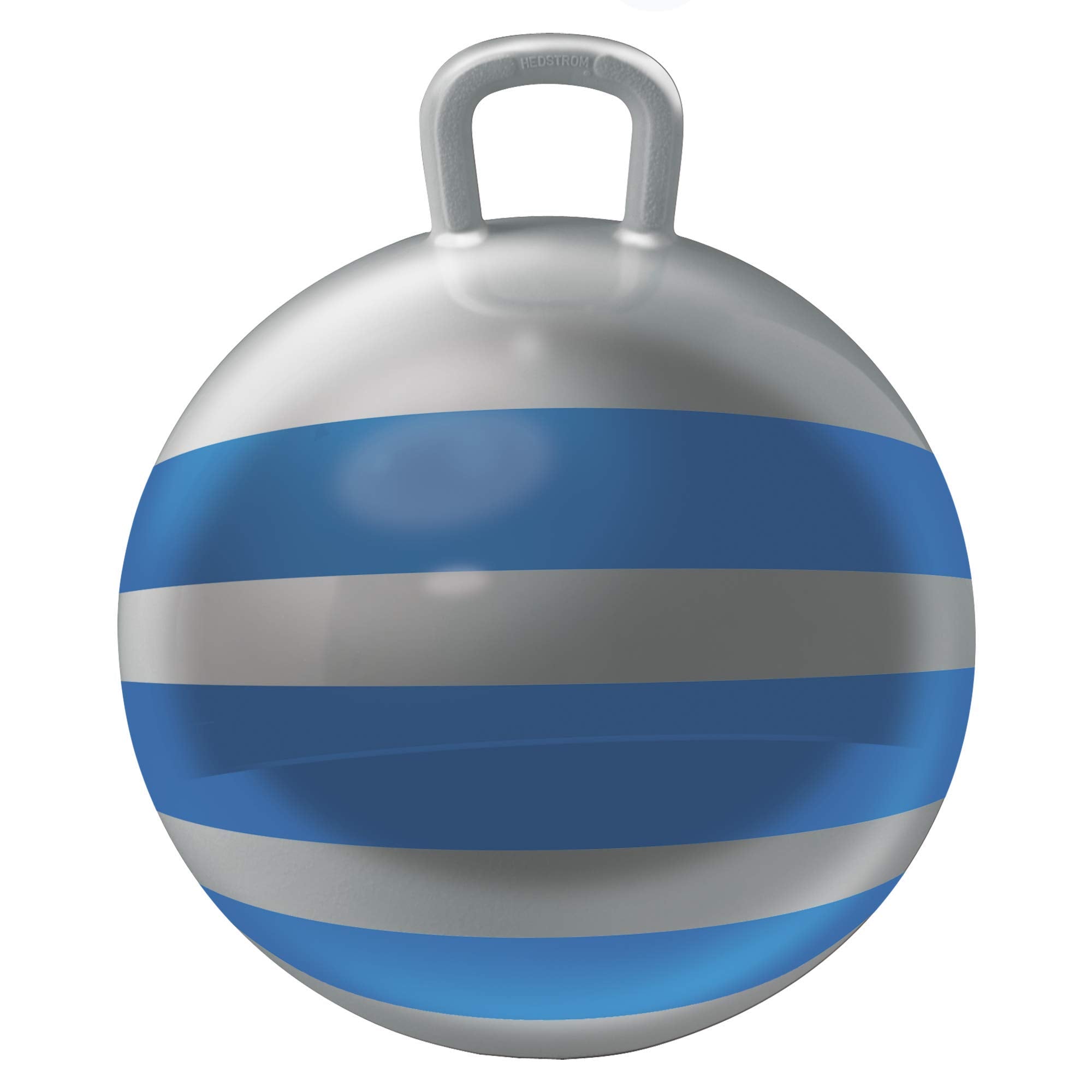 Hedstrom 15-Inch Metallic Silver Striped Hopper Ball for Active Kids