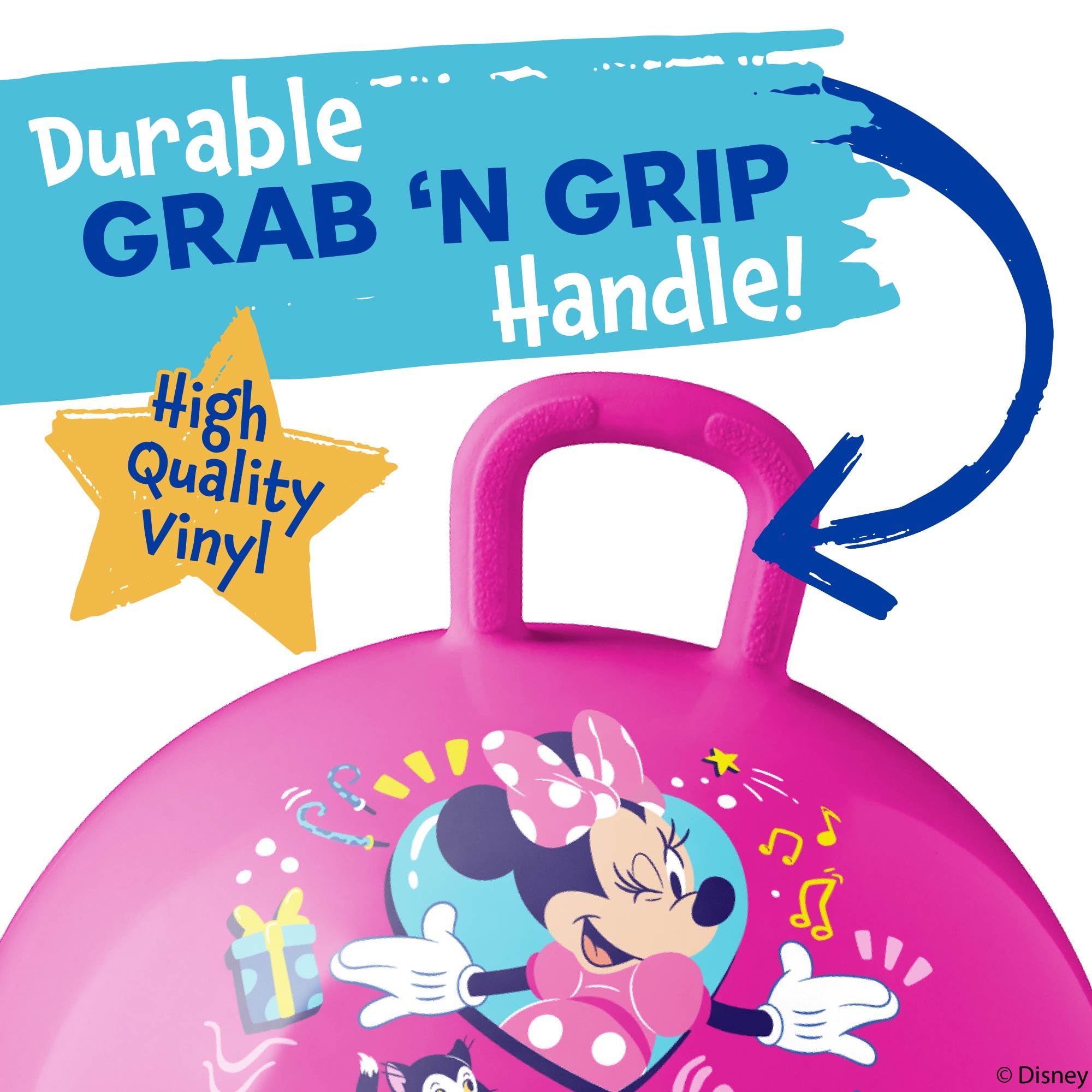 Hedstrom Minnie Mouse Hopper Ball – 15 Inch Jumping Ball for Kids