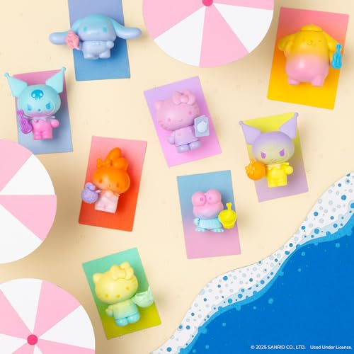 Hello Kitty and Friends Ombre Tropical Party 8-Pack - 2-Inch Figures with Removable Accessories, Series 3