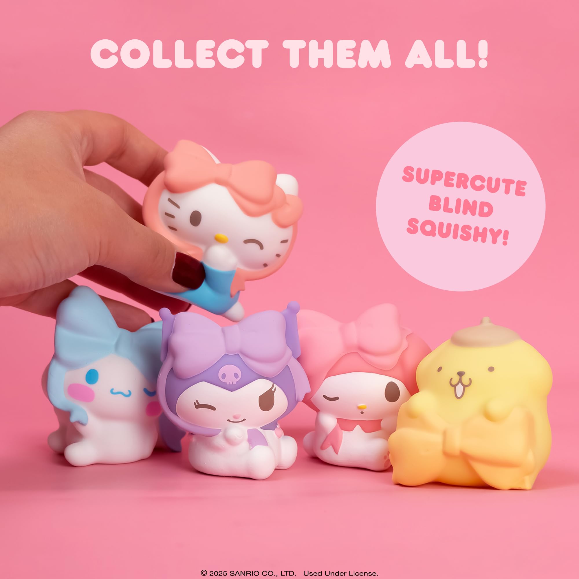 Hello Kitty & Friends Lovely Ribbon Series Blind Capsule Squishy Toy - 1 Random Design