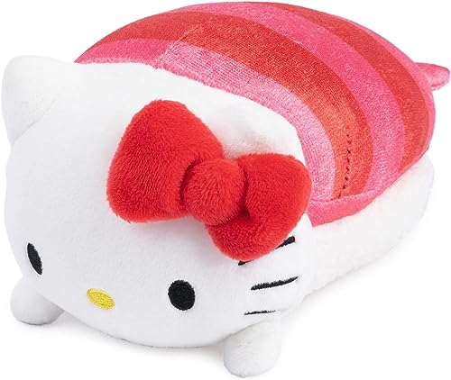 Hello Kitty Sashimi Plush by GUND – 6-Inch Kawaii Stuffed Toy with Sherpa Rice Base