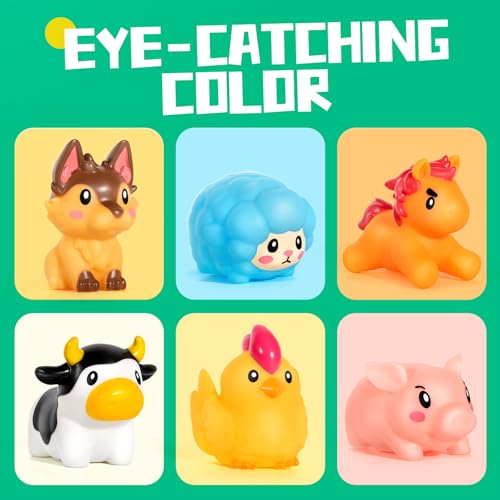 Hely Cancy No-Hole Baby Bath Toys – Soft Rubber, Dishwasher Safe, for Ages 0 Months+