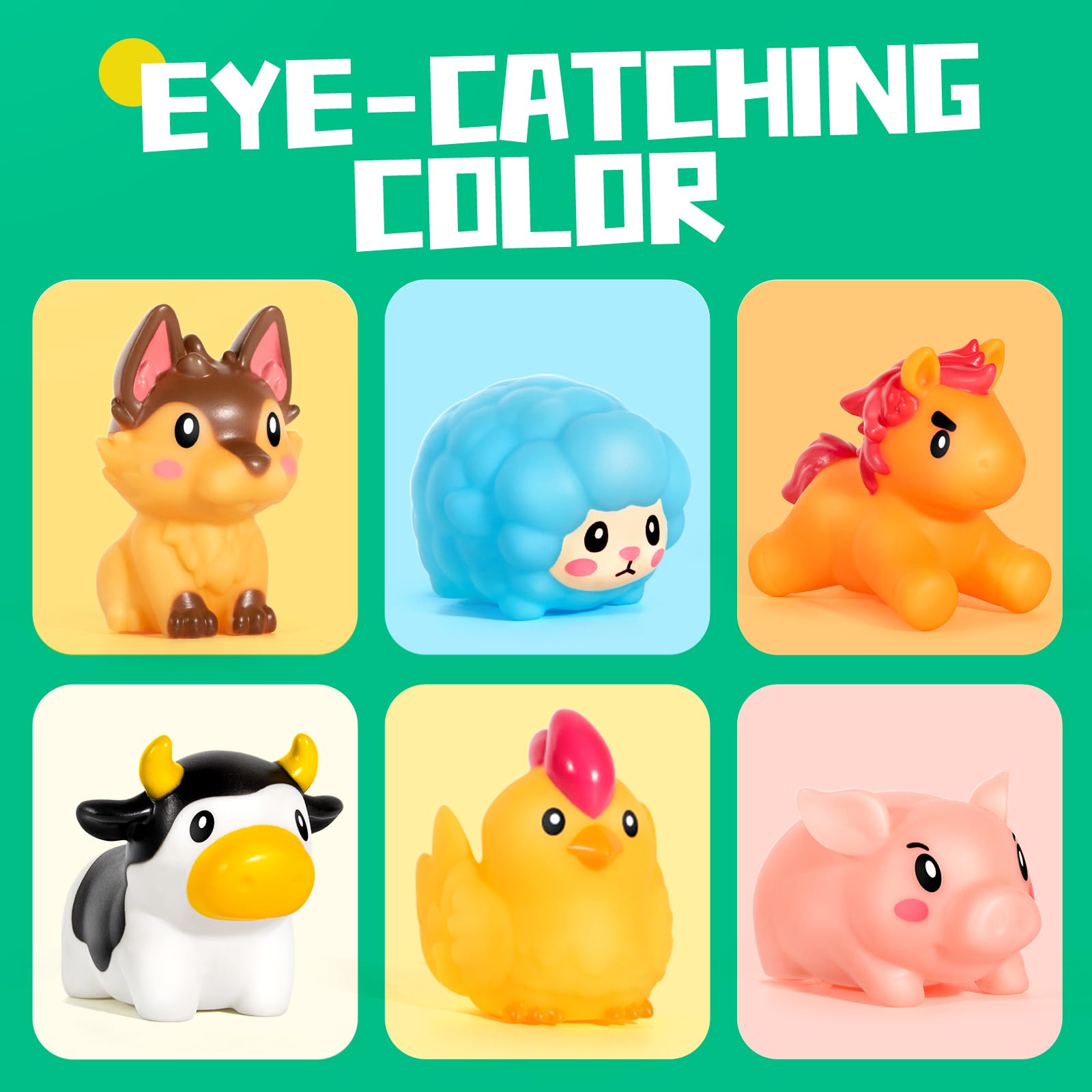 Hely Cancy No-Hole Baby Bath Toys – Soft Rubber, Dishwasher Safe, for Ages 0 Months+