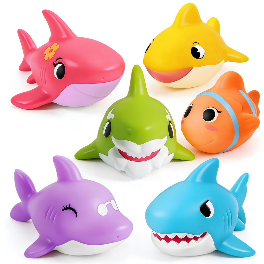 Hely Cancy No Hole Bath Toys for Babies 1.5+ Years - Soft, Safe, Colorful Animal Tub Toys