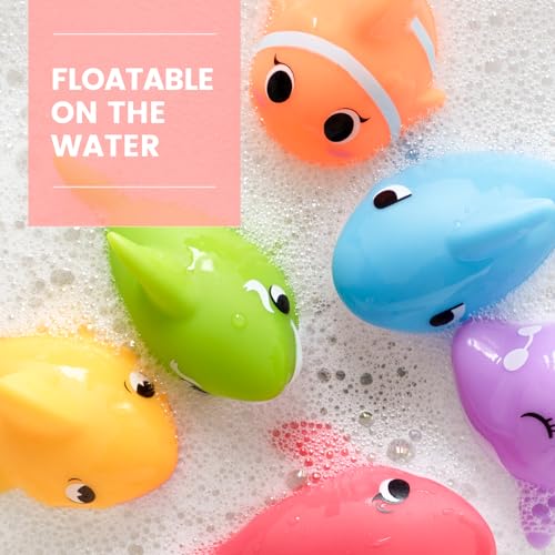 Hely Cancy No Hole Bath Toys for Babies 1.5+ Years - Soft, Safe, Colorful Animal Tub Toys